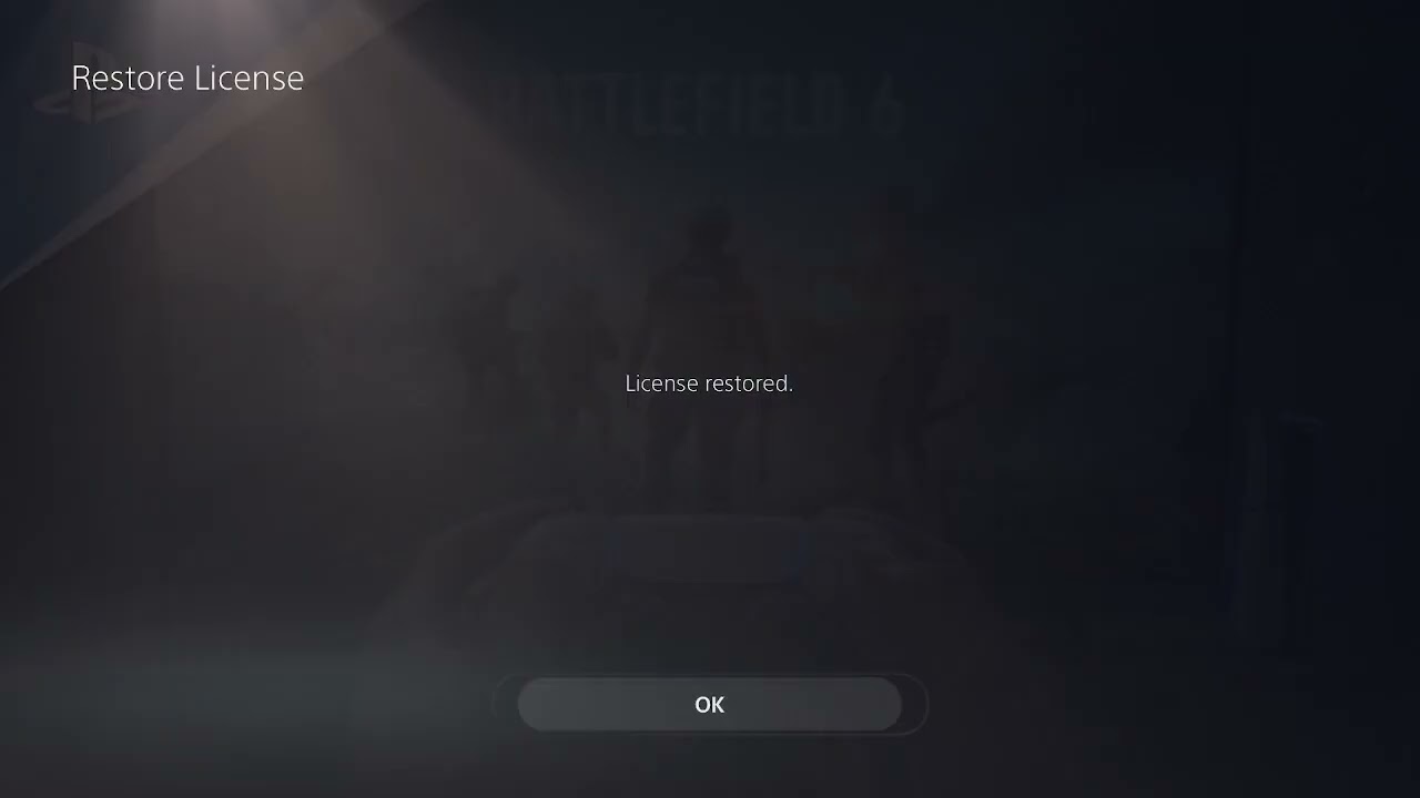 Battlefield 6 unknown error 1:85008S on PlayStation 5
