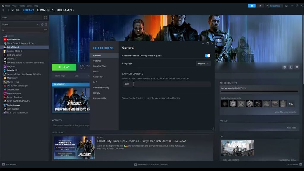 Fix Black Ops 7 DirectX Error 0x887A0005 on PC