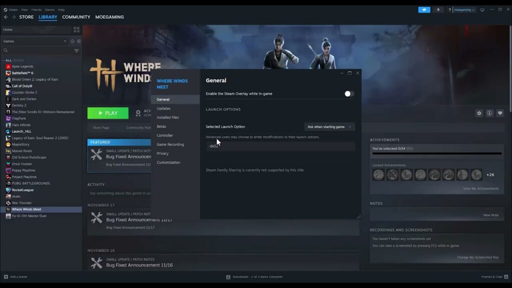 How to Fix Where Winds Meet Crashing or Not Launching on Steam