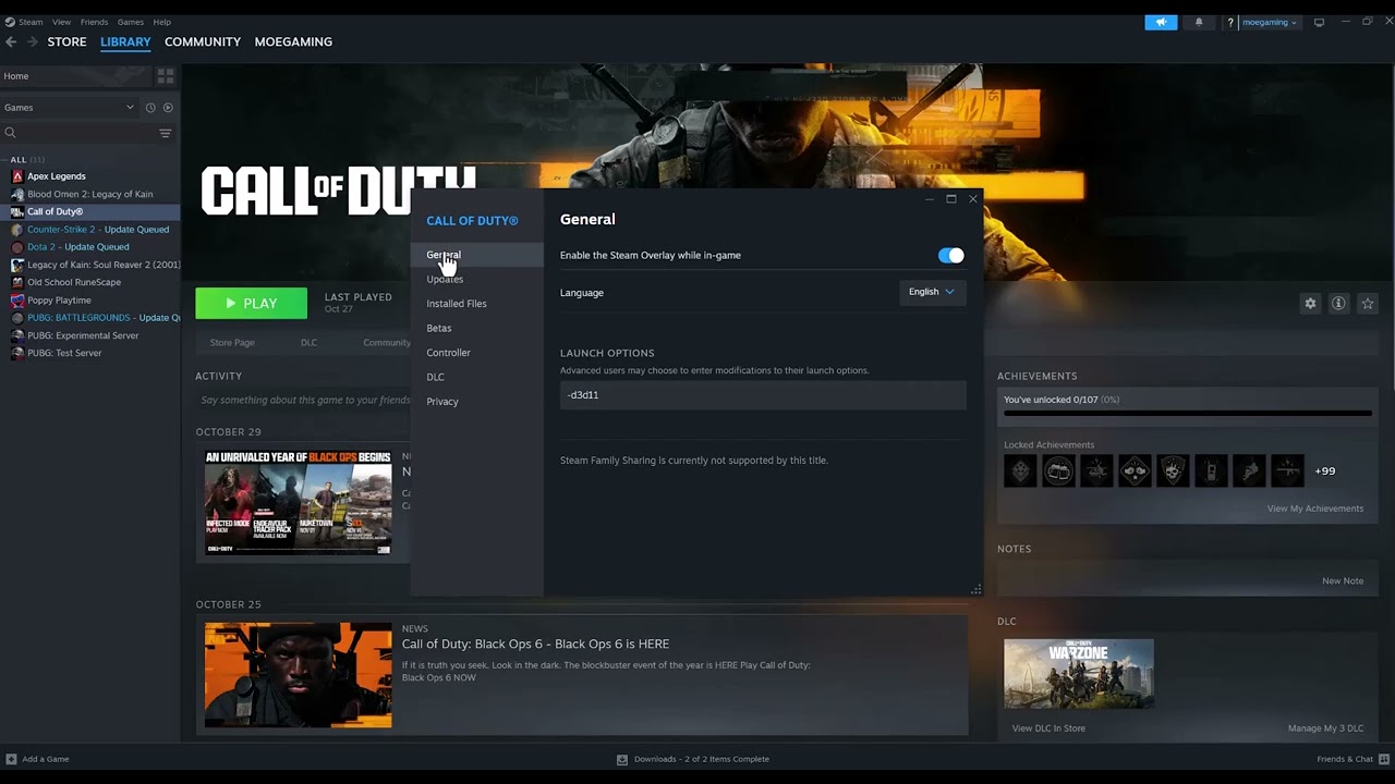 Black Ops 6 error 0x00001337 on PC