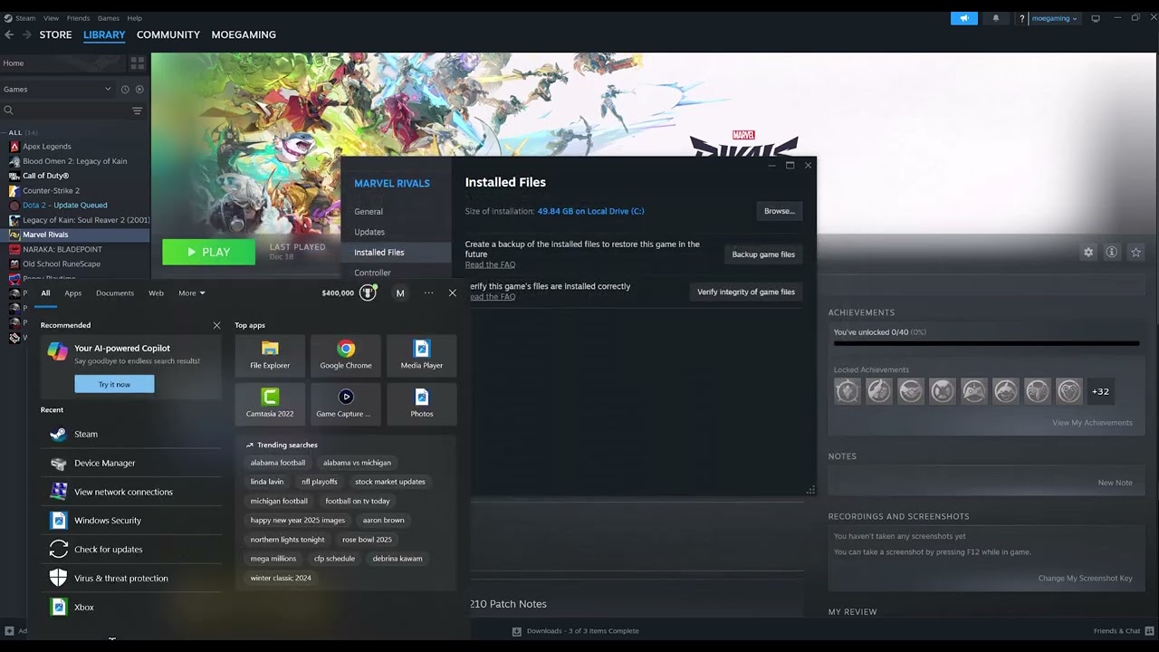 Marvel Rivals out of video memory error troubleshooting on PC