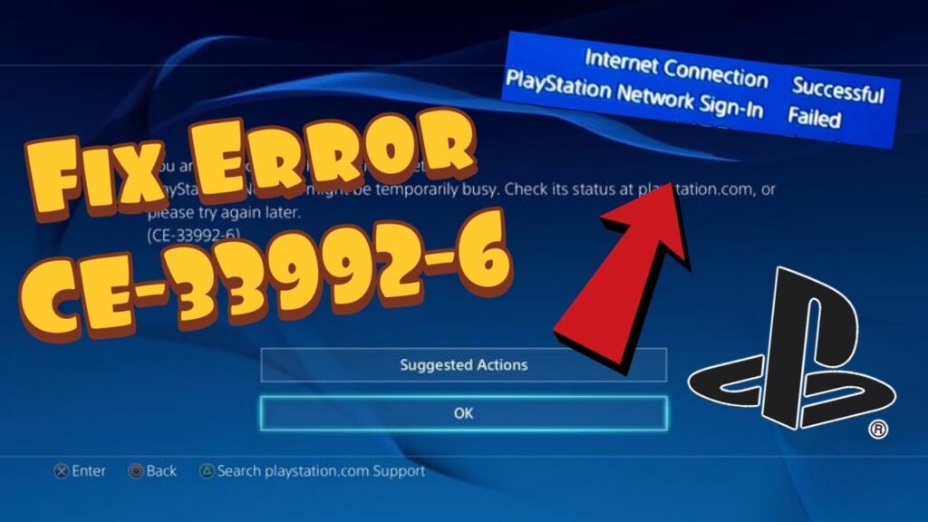 Fix PS4 Error CE-33992-6: PSN Status and Internet Connection Test