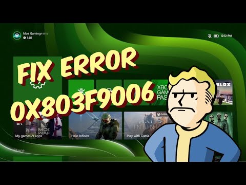 Moe Gaming Xbox error 0x803F9006 video thumbnail