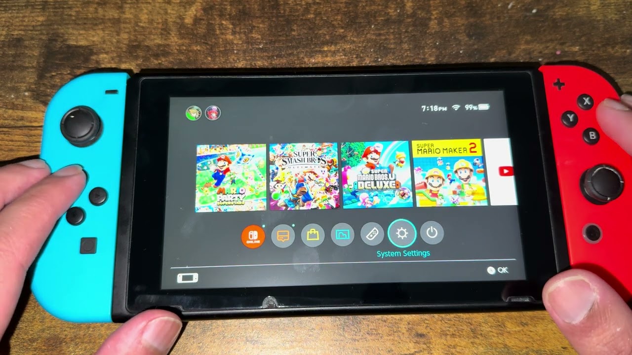 Nintendo Switch software error troubleshooting screen