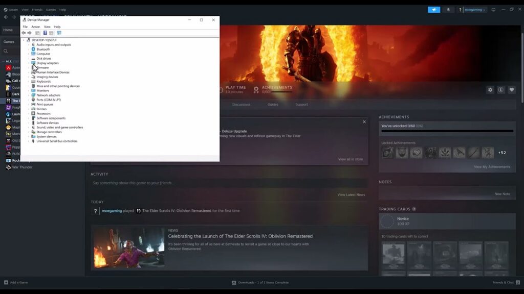 How to Fix Oblivion Remastered Crashing on Steam