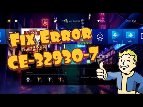 PS4 error CE-32930-7 corrupted downloaded data