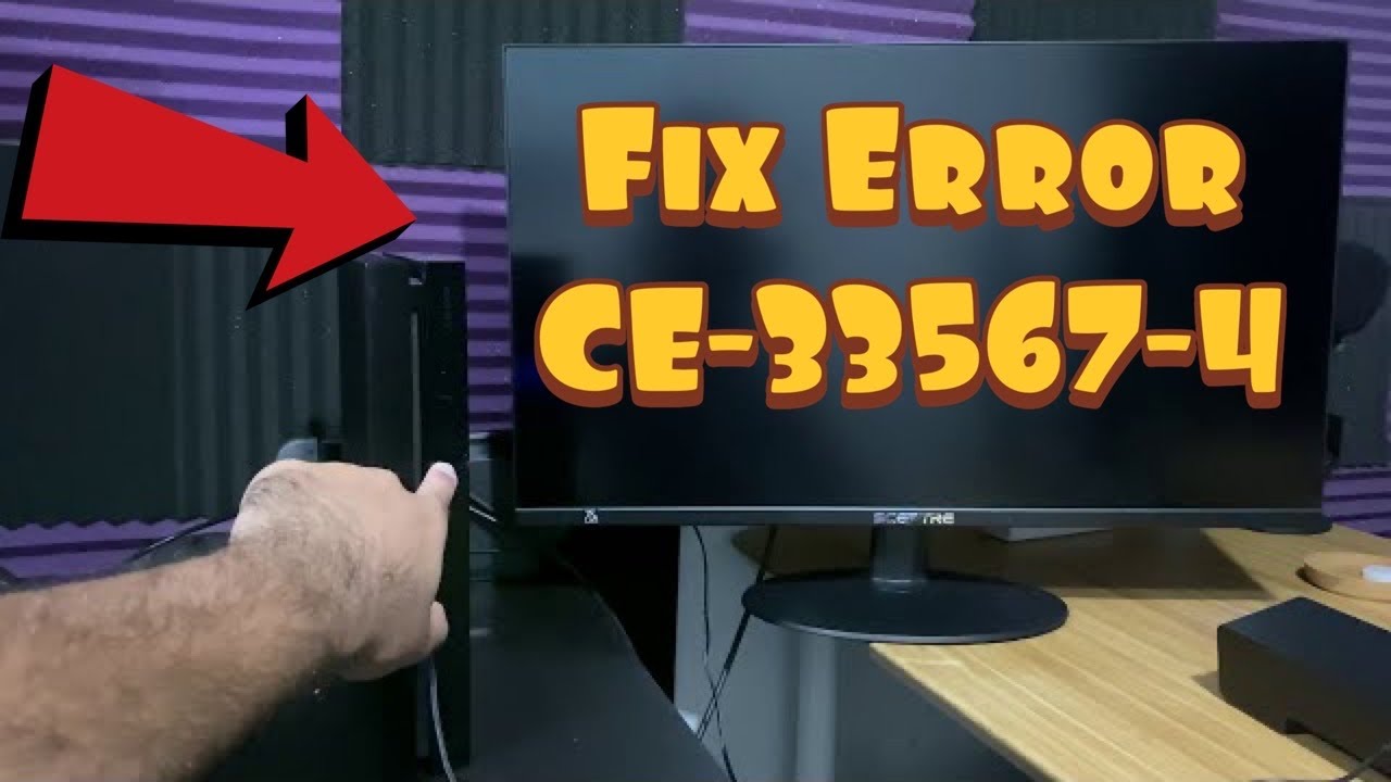 PS4 error CE-33567-4 cannot initialize troubleshooting