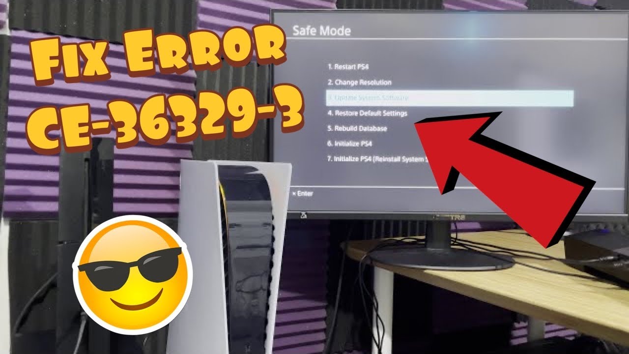PS4 error CE-36329-3 system software troubleshooting