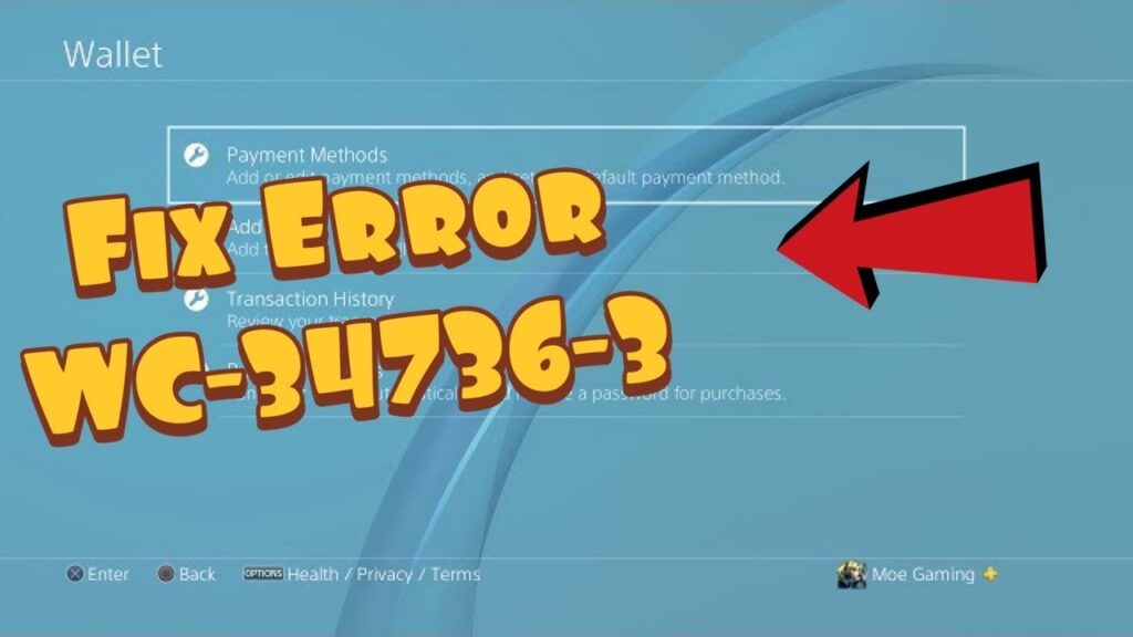 How to Fix PS4 Error WC-34736-3
