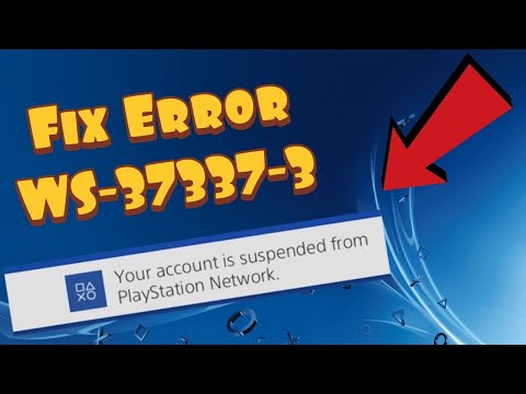 PS4 error WS-37337-3 temporary PlayStation suspension