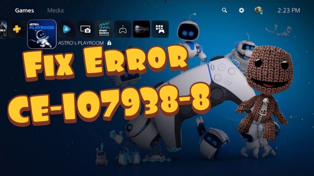 How to Fix PS5 Error CE-107938-8