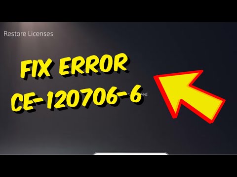PS5 error CE-120706-6 game update troubleshooting
