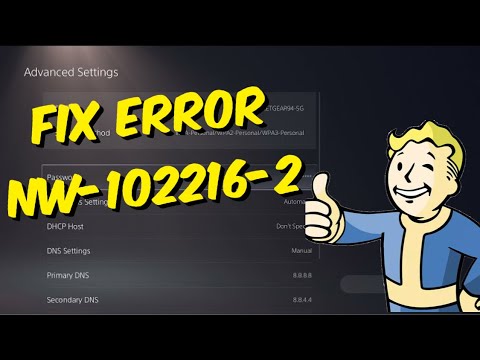 PS5 error NW-102216-2 PlayStation Network connection