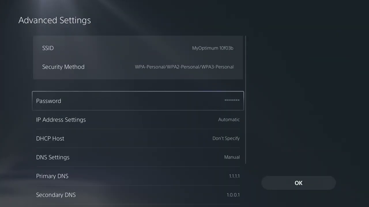 PS5 error NW-102633-5 network troubleshooting screen