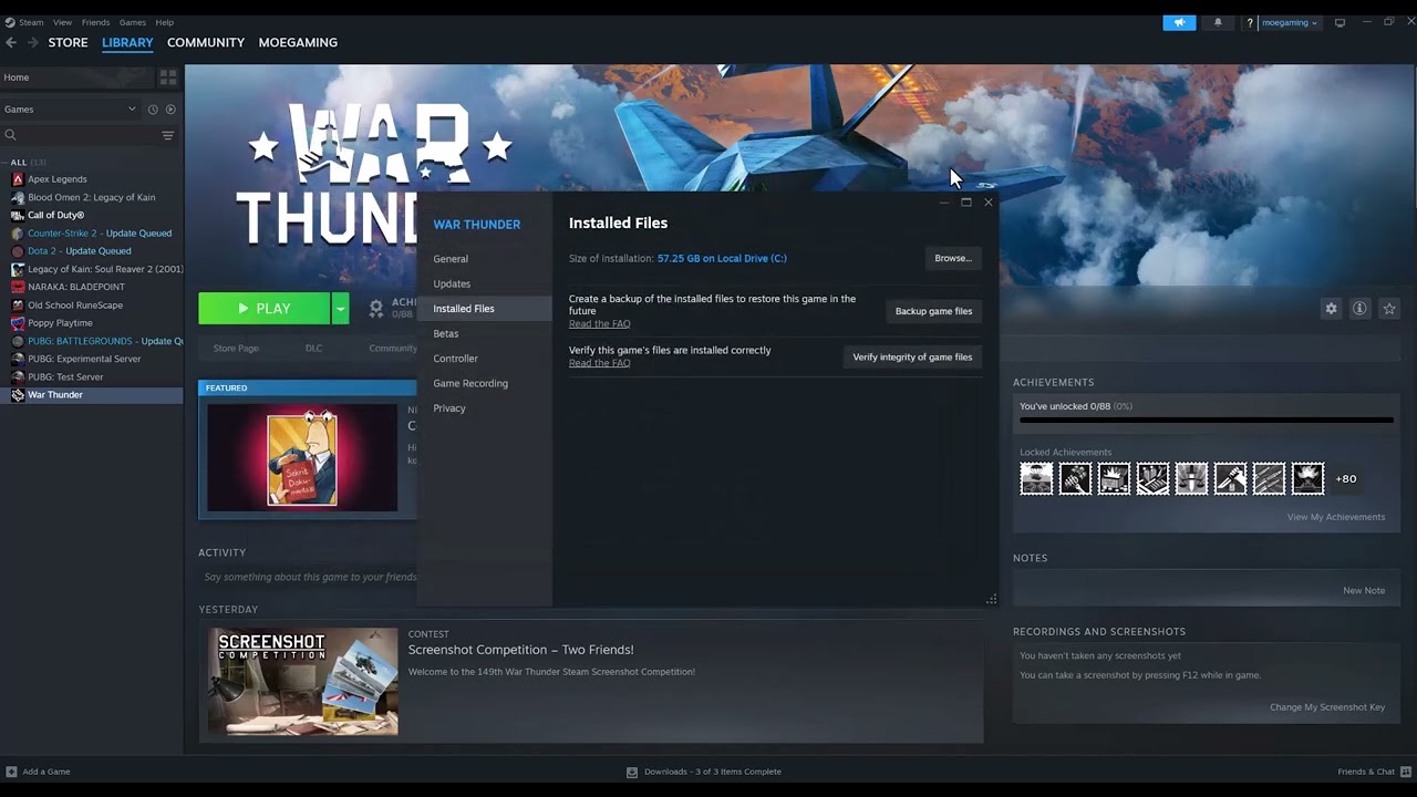 War Thunder Easy Anti-Cheat aces.exe error troubleshooting