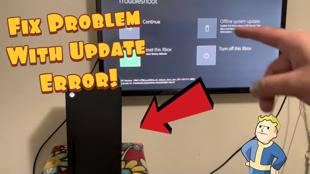 Xbox error 0xe0e8000f system update troubleshooting