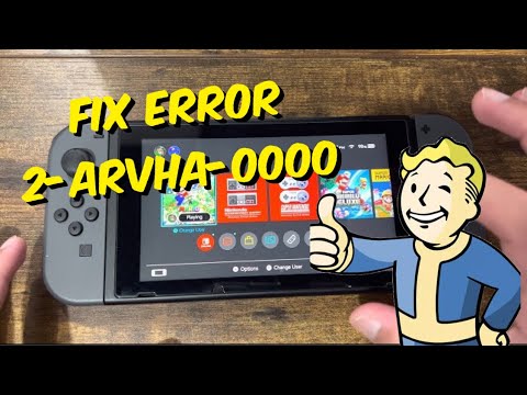 Nintendo Switch date and time settings for error 2-ARVHA-0000
