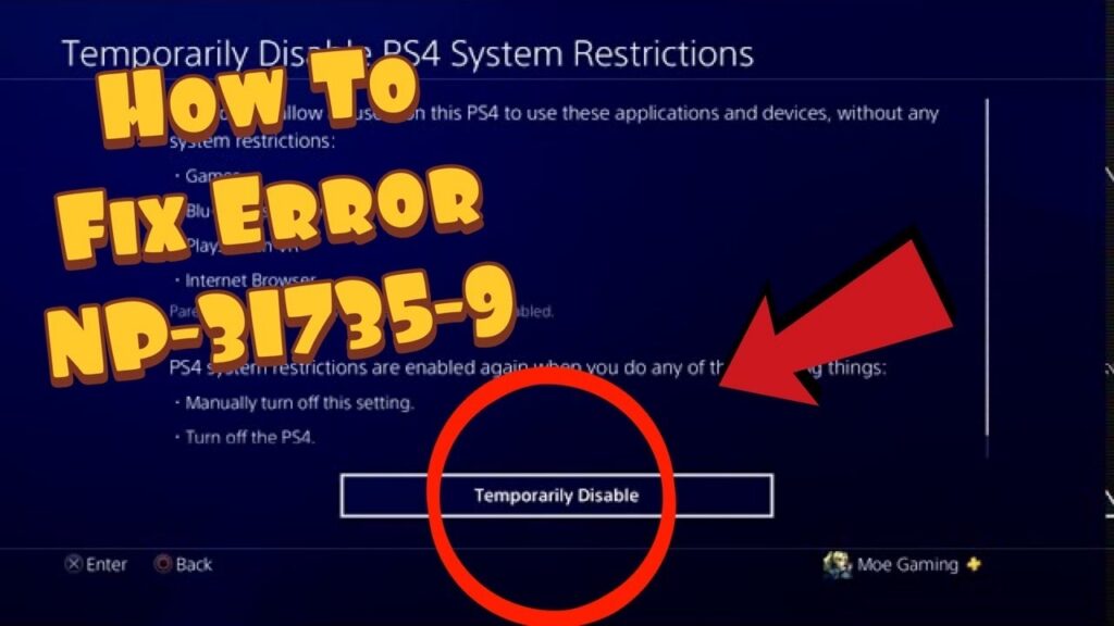 How to Fix PS4 Error NP-31735-9 (Age Restriction)