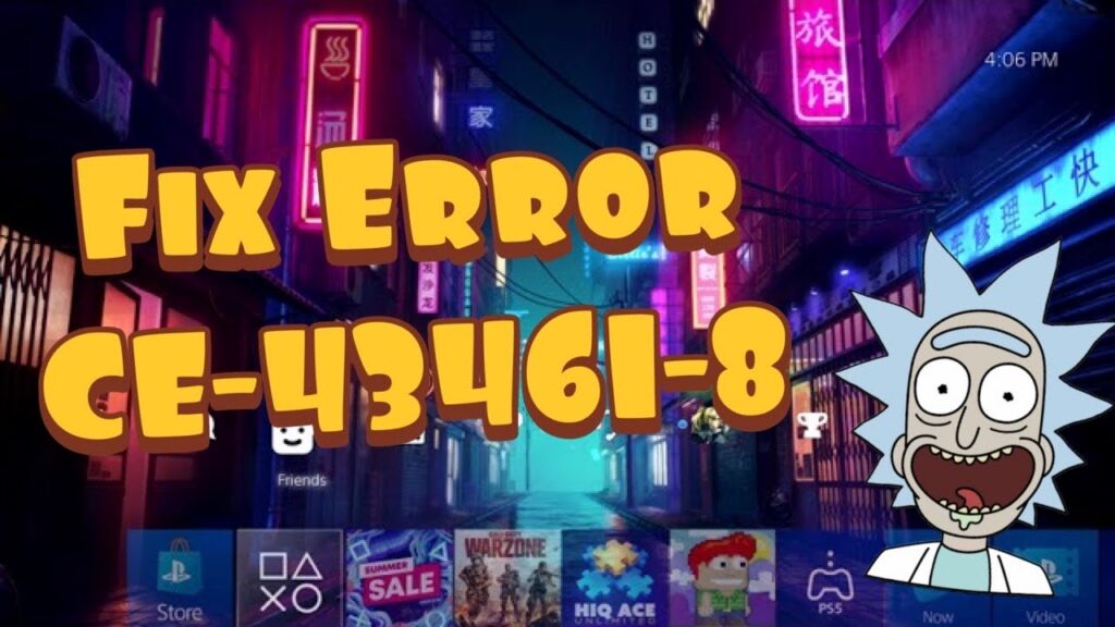 How to Fix PS4 Error CE-43461-8