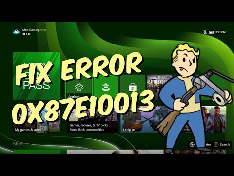 Xbox error 0x87e10013 game disc compatibility message